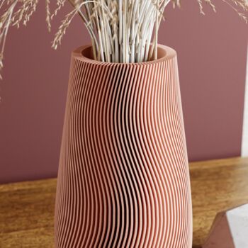 Large Natural Wood 'Tidal' Vase For Dried Flowers, 2 of 12
