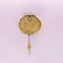 G Decor Mother Of Pearl Gold Brass Circle Coat Hook, thumbnail 3 of 3