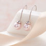 Pearl Drop Sterling Silver Earring, thumbnail 2 of 7