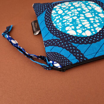 Large African Print Zip Pouch | Adedapo Print, 6 of 7