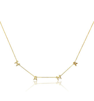 Mama Mum Mothers Day Gift Gold Plated Necklace, 2 of 3