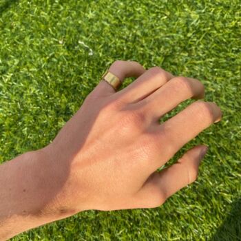 Mens Pinky 8mm Stainless Steel Silver Or Gold Ring, 7 of 10