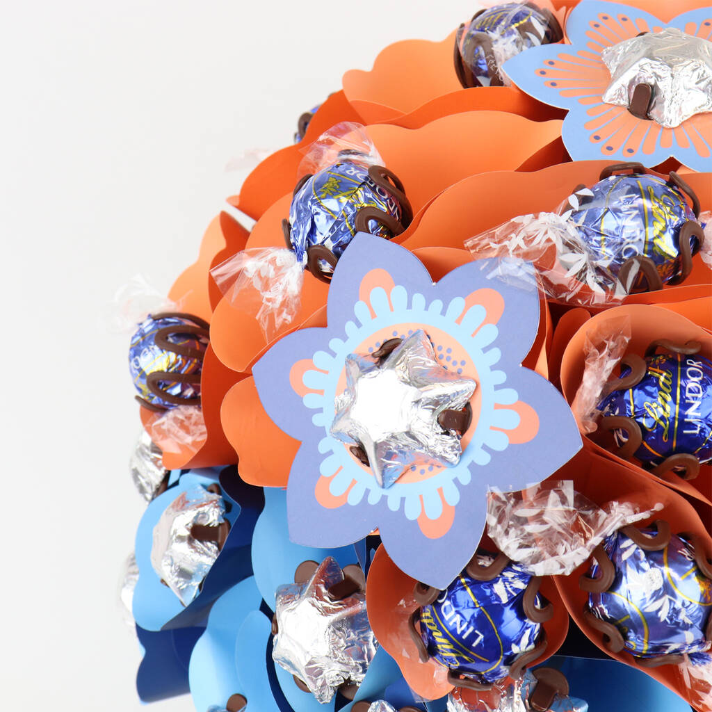 Deluxe Sunset Chocolate Flower Arrangement By Edible Blooms | notonthehighstreet.com