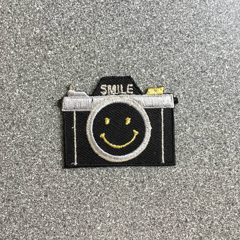 Happy Camera Iron On Patch, 1 of 4