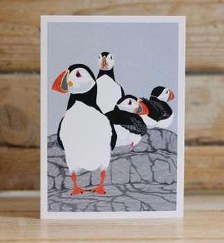 Puffinry Greeting Card, 2 of 2