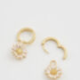 Daisy Huggie Earrings, thumbnail 6 of 9