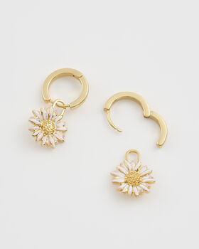 Daisy Huggie Earrings, 6 of 9