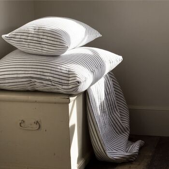 Hikari Large Stripe Cotton Cushion, 5 of 7