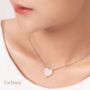 Enamel Bodhi Leaf Gold Vermeil, Sterling Silver Necklace, thumbnail 1 of 9