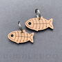 Wooden Fish Cat ID Tag Personalised, thumbnail 3 of 12