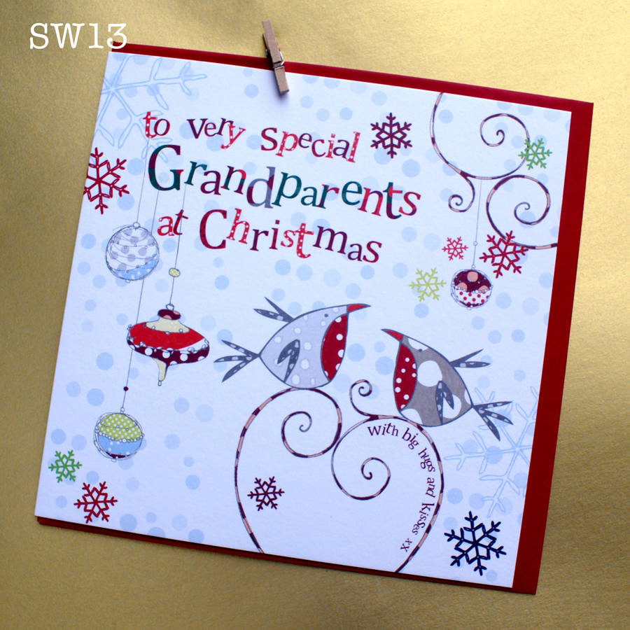 grandparents christmas card by molly mae | notonthehighstreet.com