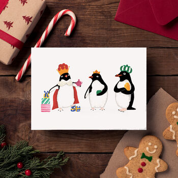 Silly Penguins Christmas Card Pack, 3 of 9