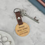 Personalised 'Happily Ever After' Wood Keyring For Her, thumbnail 1 of 4