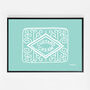 Custard Cream, Jammie Dodger, Bourbon And Digestive Biscuits Set Of Four Blue Prints, thumbnail 8 of 10
