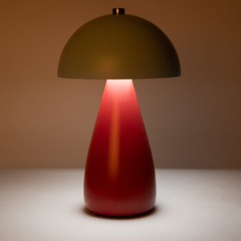 Mint Red Mushroom Rechargeable Lamp, 3 of 4