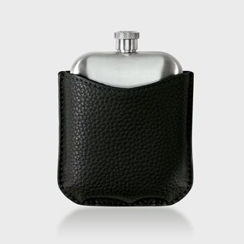 Steel Hip Flask With Premium Leather Sleeve, 4 of 8