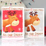 Reindeer Twins 1st Christmas Card As Mummy Daddy, thumbnail 2 of 6