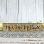 Personalised Wooden Mr And Mrs Wedding Sign Small Decoration Gift, thumbnail 4 of 4