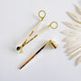 Gold Candle Wick Trimmer And Snuffer Set, thumbnail 2 of 7