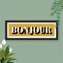 Bonjour Framed Typography Print, thumbnail 9 of 10