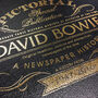 David Bowie Personalised Gift Music Legend Deluxe Book, thumbnail 2 of 11