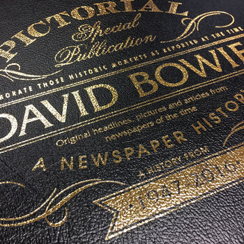 David Bowie Personalised Gift Music Legend Deluxe Book, 2 of 11