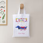 Personalised I Love Dogs Fabric Party Bag, thumbnail 3 of 6