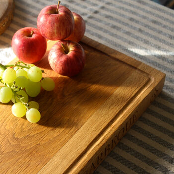 Engraved Oak Chopping Board, 3 of 12