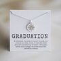 Graduation Gift Sterling Silver Compass Necklace, thumbnail 1 of 10