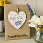 Personalised Father's Day Daddy To Be Keepsake Card, thumbnail 1 of 6