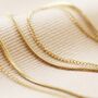 Gold Plated Stainless Steel Double Snake Chain Anklet, thumbnail 4 of 6
