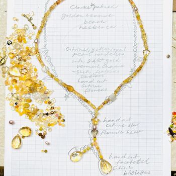 Golden Treasure Beach Charm Necklace, 10 of 11