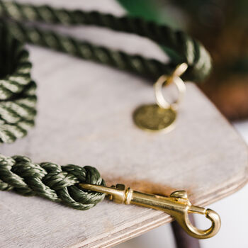 Waterproof Rope Dog Lead With Brass Hardware, 3 of 7