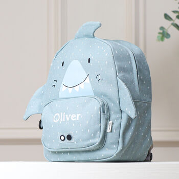 Personalised Trixie Shark Backpack For Nursery, School, Holiday, 2 of 11