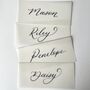 Vellum Calligraphy Place Cards, thumbnail 3 of 5