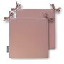 Dusky Pink Water Resistant Garden Chair Seat Pads, thumbnail 1 of 3