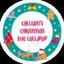 Personalised Colourful Christmas Eve Lollipop, thumbnail 2 of 3