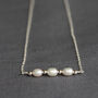 Freshwater Pearl Dashes And Dots Necklace, thumbnail 4 of 6