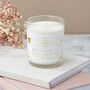 Personalised Thank You Teacher Gold Foil Candle, thumbnail 2 of 3
