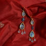 Lola Aquamarine Dangle Earrings, thumbnail 3 of 3