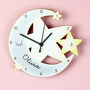 Personalised Moon And Stars Clock, thumbnail 3 of 3