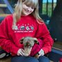 Personalised Dog Lover Christmas Movie Jumper, thumbnail 2 of 12