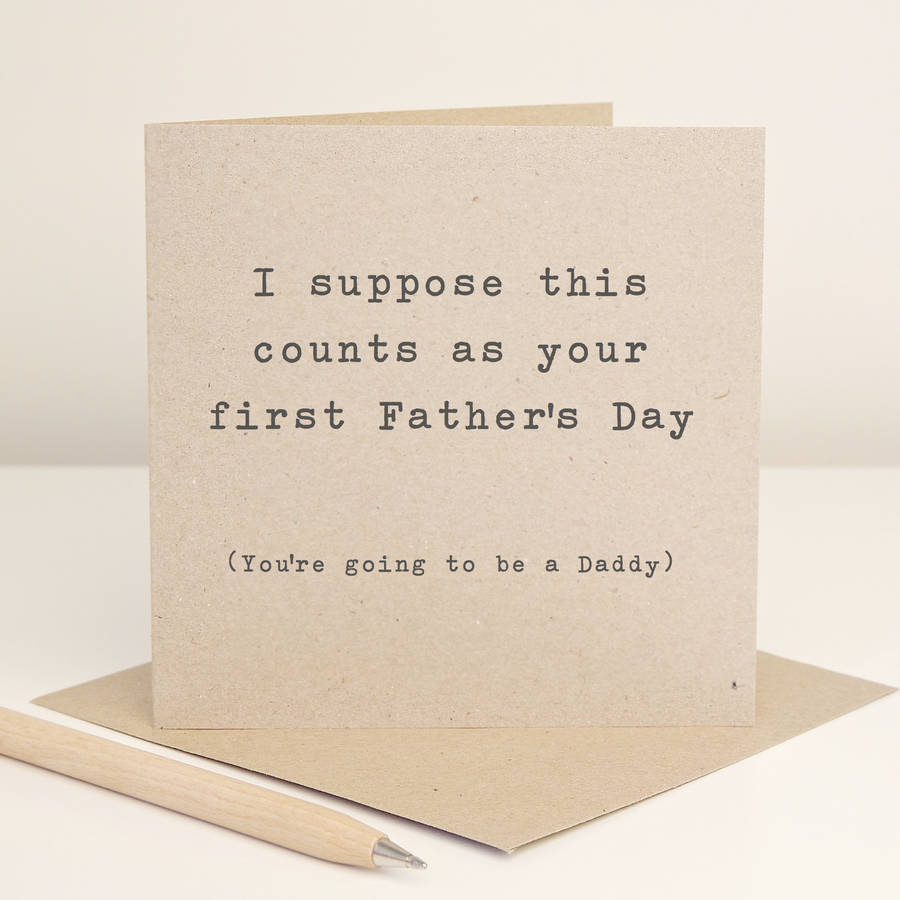 'Going To Be A Daddy' Father's Day Card By Slice of Pie Designs ...