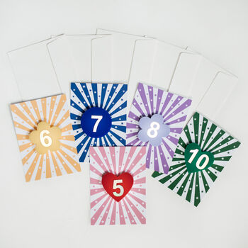 Age Badge Personalised Birthday Postcard Colours, 7 of 8