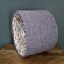 Wilma Columbine Purple Tweed Floral Lined Lampshades, thumbnail 5 of 7