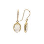 Oval Citrine Hook Earrings In Gold Vermeil, thumbnail 1 of 2