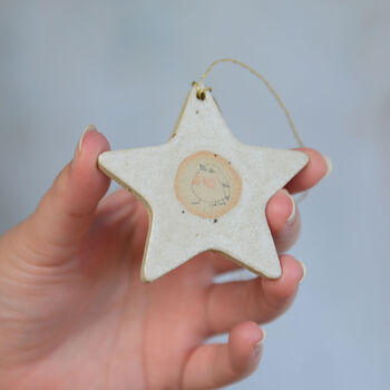 Christmas Illustrated Star Hanging Decoration, 2 of 5