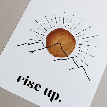 'Rise Up' Sunrise Print, 6 of 6