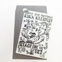 Personalised Colour It In Jigsaw Birthday Card, thumbnail 3 of 6