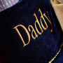 Personalised Moonlight Blue Velvet Christmas Stocking, thumbnail 4 of 5
